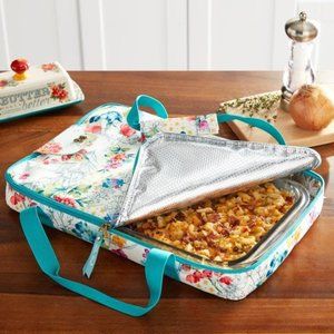 The Pioneer Woman Blooming Bouquet Insulated Bakers Foldable Tote